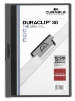 Klemmappe duraclip&reg; 30 a4 Den originale klemmappe med transparent forside, kan rumme op til 30 A4 sider.