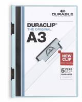Duraclip&reg; a3 Den originale klemmappen med transparent forside, kan rumme op til 60 A3 sider