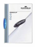 Klemmappe swingclip&reg; 30 a4 transparent Klemmappe i transparent plast med farvet plastclip, for op til 30 A4 ark.