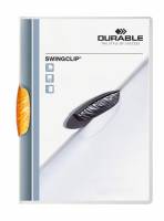 Klemmappe swingclip&reg; 30 a4 transparent Klemmappe i transparent plast med farvet plastclip, for op til 30 A4 ark.