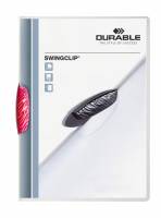 Klemmappe swingclip&reg; 30 a4 transparent Klemmappe i transparent plast med farvet plastclip, for op til 30 A4 ark.