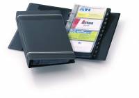 Visifix&reg; Visitkortmappe med ringmekanisme med plads til 200 visitkort.