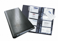 Visifix® centium Visitkortmappe med ringmekanisme med plads til 400 visitkort.