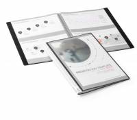 Duralook&reg; plus 10 lommer Demo- og pr&aelig;sentationsmappe med 10 lommer og A4 -lomme p&aring; forsiden.
