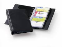 Visifix&reg; economy Visitkortmappe med ringmekanisme med plads til 96 visitkort.
