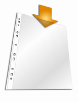 Plastlomme til ringbind standard a4 pp pose med 100 Universalhullet plastlomme af PP med forstærkede huller.