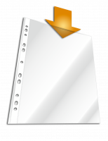 Plastlomme til ringbind business a4 glasklar pp æske med 100 Universalhul, glasklar plastlomme af PP med forstærkede huller.