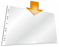 Plastlomme til ringbind business a3 pp pose med 10 Universalhullet plastlomme af PP. Forstærkede huller.