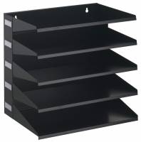5 delt sorteringsfag Praktisk sorteringsfag med 3 sektioner til A4 / folioformat. Hj&aelig;lper dig med at sortere og gemme dine dokumenter. Velegnet til v&aelig;gmontering.