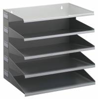 5 delt sorteringsfag Praktisk sorteringsfag med 3 sektioner til A4 / folioformat. Hj&aelig;lper dig med at sortere og gemme dine dokumenter. Velegnet til v&aelig;gmontering.