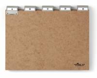 Guide indekskort a4 opdeling 5/5 a-z, nittet trykpap Format: A4 Print: A-Z 25-delt Fane bredde: 40 mm Opdeling: 5/5
