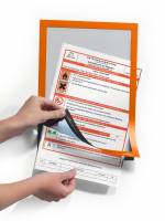 Inforamme duraframe&reg; a4 bulk pack Selvkl&aelig;bende informationsramme til oplysninger i A4-format. Magnetisk ramme p&aring; forsiden g&oslash;r det nemt at udskifte informationer. 10 stk/pakke