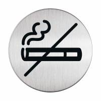 Skilt rygning forbudt Pictogram af rustfrit st&aring;l