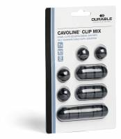 Cavoline&reg; clip mix S&aelig;t med selvkl&aelig;bende holder til 1, 2, 3 og 4 USB-kabler, 7 stk pr. pk.