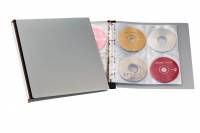 Ringbind cd/dvd album 96 Eksklusivt designet CD/DVD-ringbind til arkivering af op til 96 CD'er/DVD'er i polypropylenomslag. Hvert omslag kan rumme 8 CD'er/DVD'er.