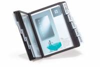Vario&reg; a5 table 10 Komplet registersystem med bordstativ af metal og 10 A5-lommer i polypropylen.
