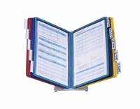 Vario® table 10 Komplet registersystem med bordstativ af metal og 10 A4-lommer i polypropylen.