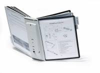 Sherpa&reg; wall 10 Komplet registersystem med v&aelig;gstativ og 10 A4-lommer i polypropylen.