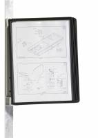 Registersystem vario® magnet wall 5 Komplet registersystem med magnetisk vægstativ og 5 stk A4-lommer i polypropylen.