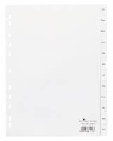 Register jan-dez Universalhullet register med trykte faner Jan-Dez ogkartonforblad.