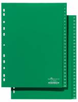 Register 1-52 Universalhullet register med trykte faner 1-52 i A4 format