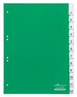 Faneblad 1-12 Faneblade i kraftig plast med dobbelte faner, hvor fanepapiret kan udskiftes. A4 format.