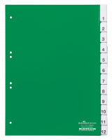 Faneblad 1-12 Faneblade i kraftig plast med dobbelte faner, hvor fanepapiret kan udskiftes. A4 format.