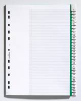 Faneblad 1-31 Faneblade i kraftig plast med dobbelte faner, hvor fanepapiret kan udskiftes. A4 format.