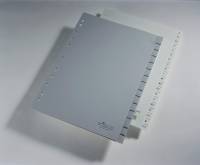 Faneblad 20-delt Faneblade i kraftig pp-plast med dobbelte faner, hvor fanepapiret kan udskiftes.