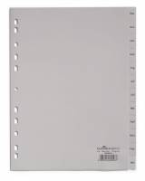 Register dez-jan Universalhullet polypropylen register med trykte faner 1-5.