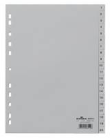Register 1-20 Universalhullet polypropylen register med trykte faner 1-20.