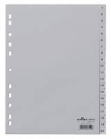 Register 1-20 Universalhullet polypropylen register med trykte faner 1-20.