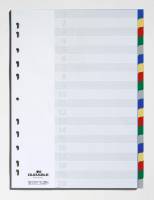 Faneblad 20-delt Faneblad i pp-plast med kartonforblad.