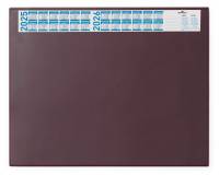 Skriveunderlag 650x520 mm med &aring;rskalender og transparent overflade Skriveunderlag med kalender i 4 &aring;r. Med transparent d&aelig;kplade