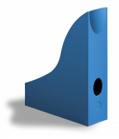 Tidsskriftholder eco a4 Tidsskriftholder til A4-formater med grebshul. Artiklen er forsynet med miljømærket Blue Angel