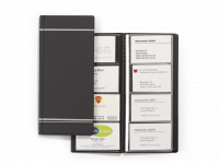 Visitkortalbum visifix&reg; 96 Visitkortalbum med transparente, svejsede lommer til 96 visitkort.