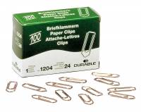 Papirclips 26 mm kobberbelagt 100 stk Kobberbelagte 26 mm metalclips