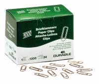 Papirclips 26 mm kobberbelagt 1000 stk Kobberbelagte 26 mm metalclips