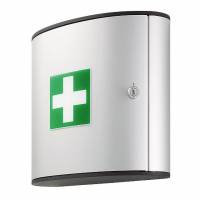 Førstehjælpsskab first aid box m Førstehjælpsskab med to fag uden indhold.