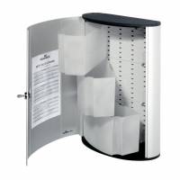 Førstehjælpsskab first aid box l Førstehjælpsskab med tre fag uden indhold.