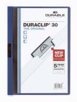 Klemmappe duraclip® 30 a4 Den originale klemmappe med transparent forside, kan rumme op til 30 A4 sider.