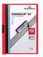 Duraclip® 60 Den originale klemmappe med transparent forside, kan rumme op til 60 A4 sider.