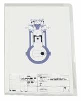 Plastomslag a4 business Holdbar og slidstærk plastomslag af  0,15mm plast.