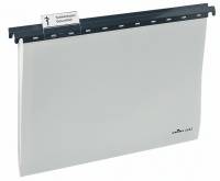 Hængemappe a4 pp Med vinklet, stabil plastophængsskinne - 60 mm titelfane, blankoindstik og A-Z-indstik - Fremstillet af rivefast polypropylen