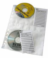 Cd-lomme m huller a4 Universalhullet  A4-lomme med plads til 4 CD.