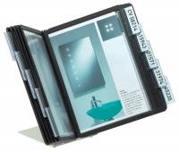 Vario® a5 table 10 Komplet registersystem med bordstativ af metal og 10 A5-lommer i polypropylen.