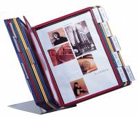 Vario® table 20 Komplet registersystem med bordstativ af metal og 20 A4-lommer i polypropylen.