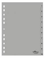 Register 1-10 Universalhullet polypropylen register med trykte faner 1-10.