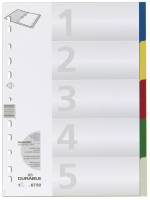 Faneblad 1-5 Faneblad i pp-plast med kartonforblad. A4 format