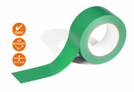 Markeringstape duraline&reg; basic 50/016 Indend&oslash;rs markeringstape til at farvekode og henlede opm&aelig;rksomheden p&aring; farer og risici.